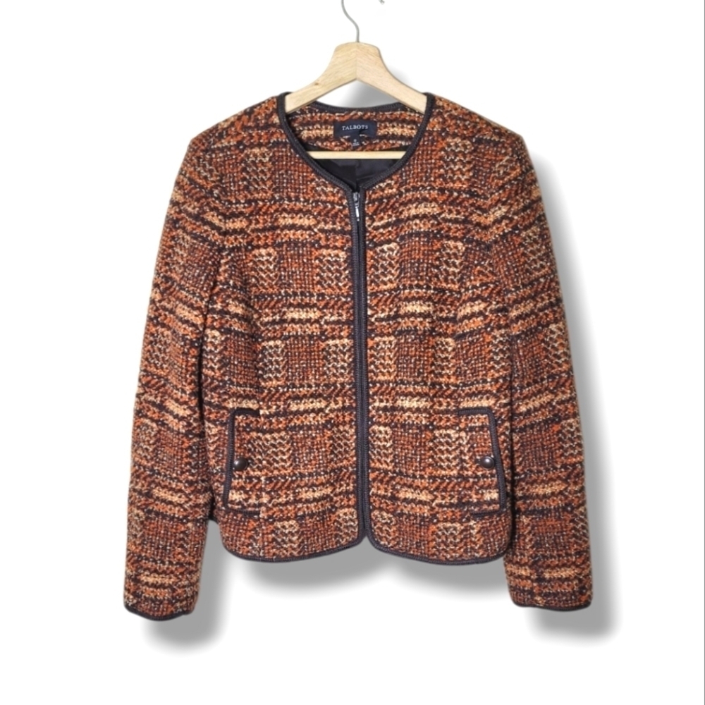 Talbots Boucle Knit Blazer Jacket - Size 12